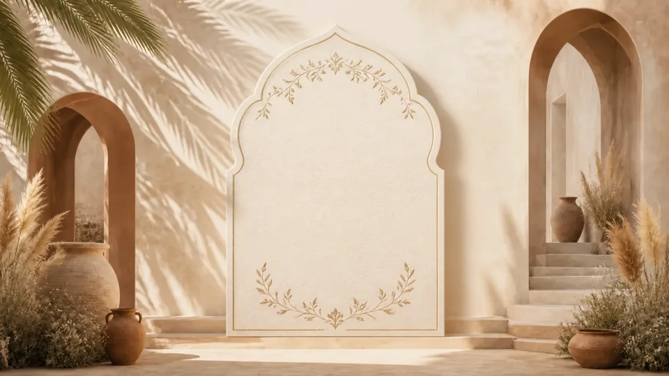 Desert Rose Wedding digital invitation design preview