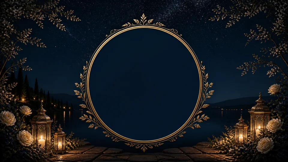 Midnight Gold Wedding